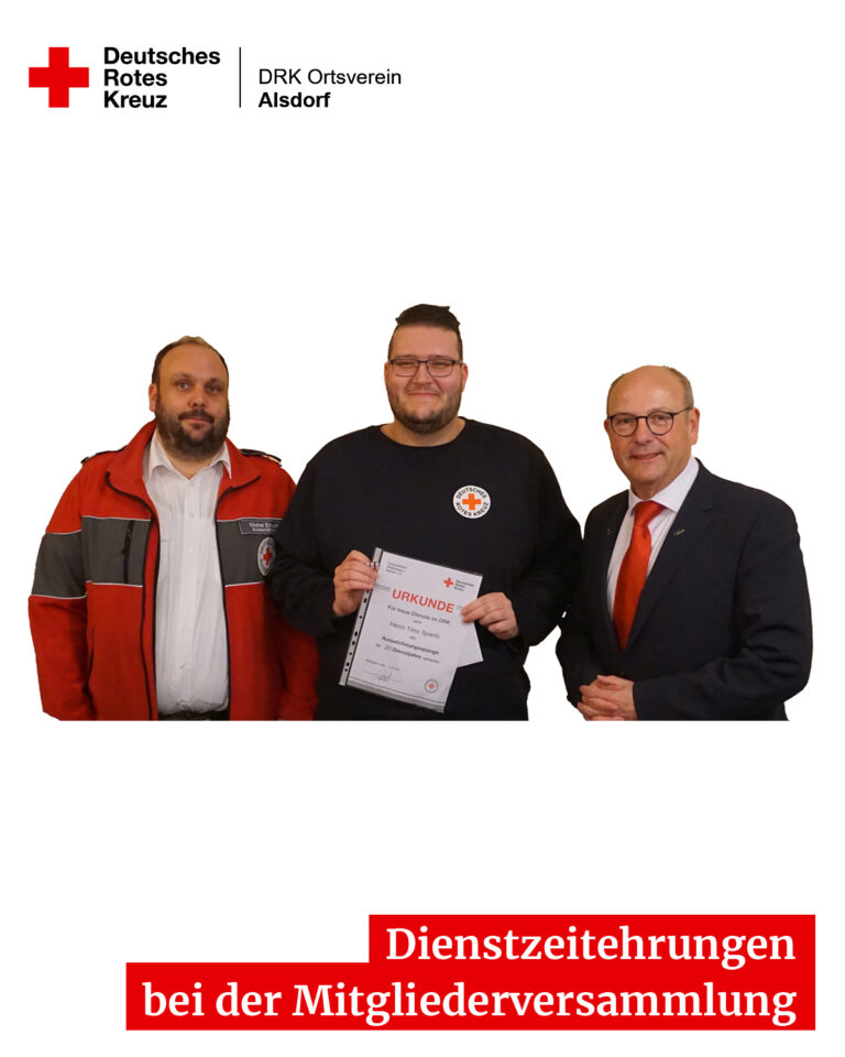 Dienstzeitehrung im DRK OV Alsdorf