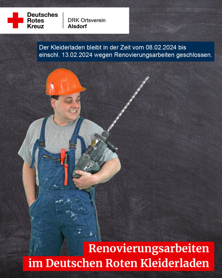 Renovierung im Deutschen Roten Kleiderladen