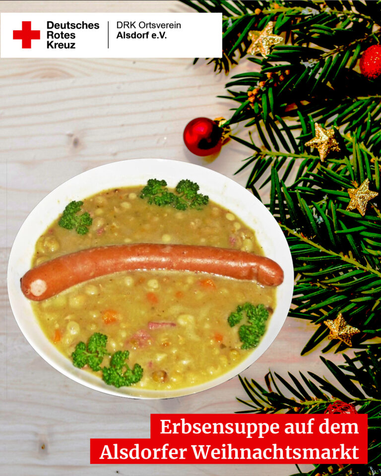 Erbsensuppe auf dem Alsdorfer Weihnachtsmarkt